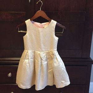 Girls' gold party dress